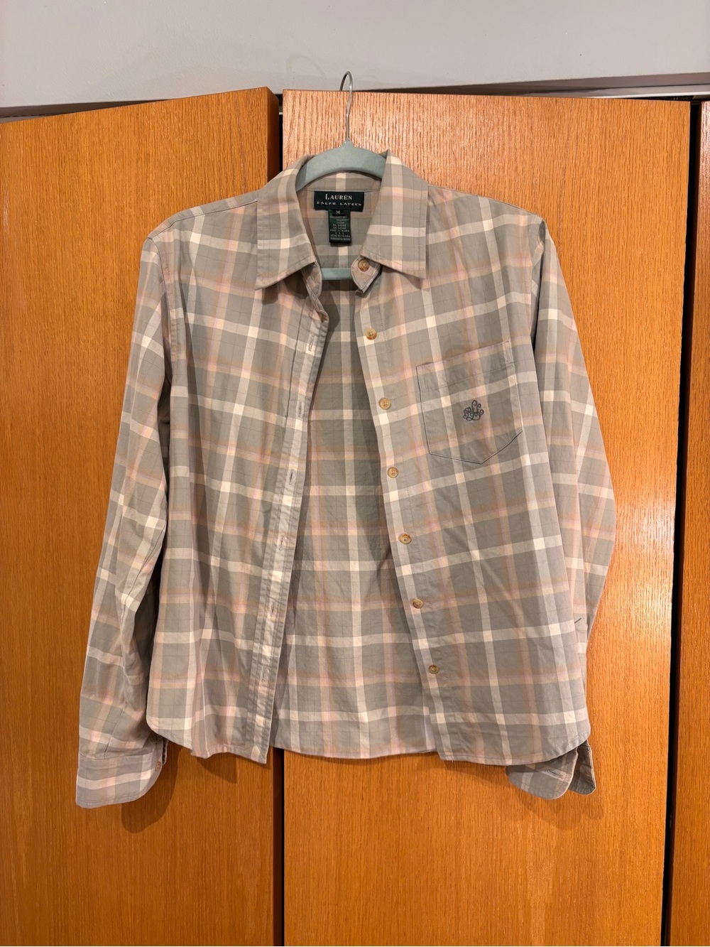 Vintage 90s Ralph Lauren 100% Cotton plaid shirt